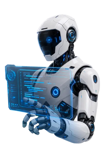Robot développeur utilisant une interface de code holographique