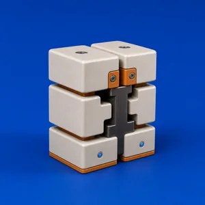 Structure modulaire assemblée avec précision pour illustrer un développement maintenable